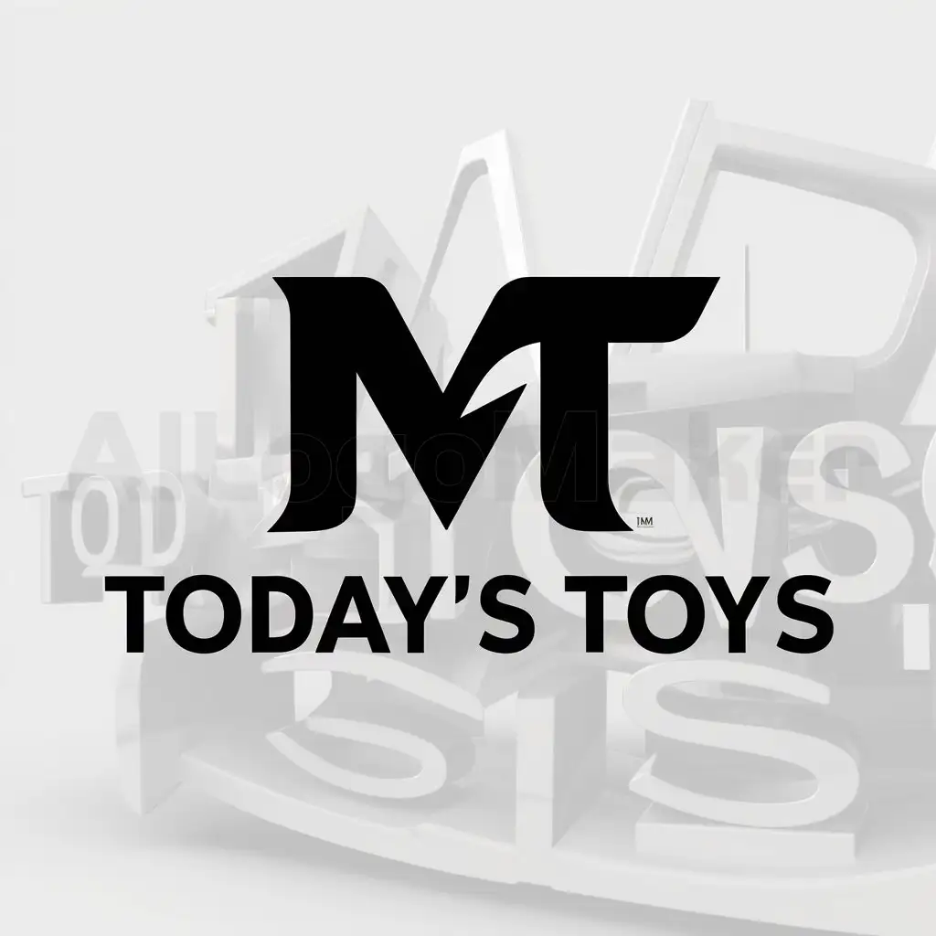 a logo design,with the text "MT", main symbol:Today's Toys,Moderate,be used in TOY industry,clear background