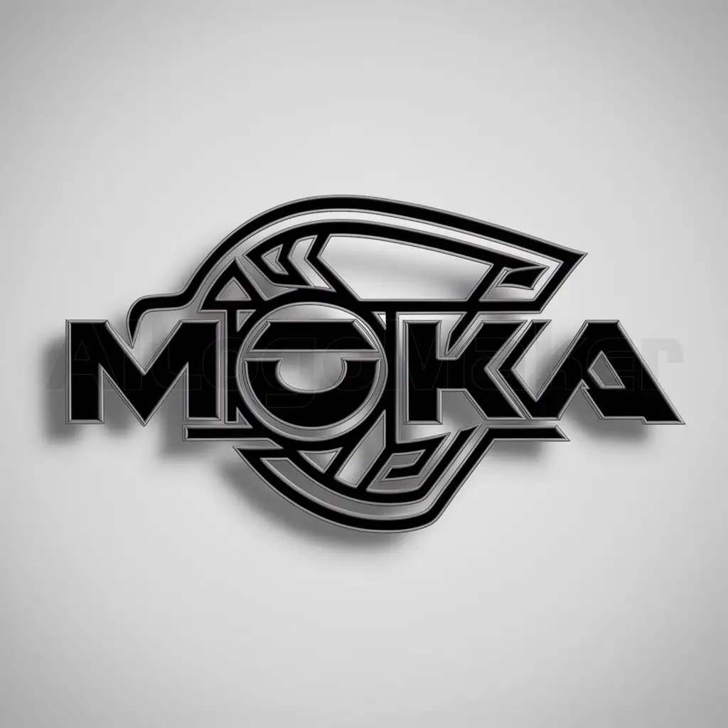 a logo design,with the text "MOKA", main symbol:moto cover,complex,be used in Automotive industry,clear background