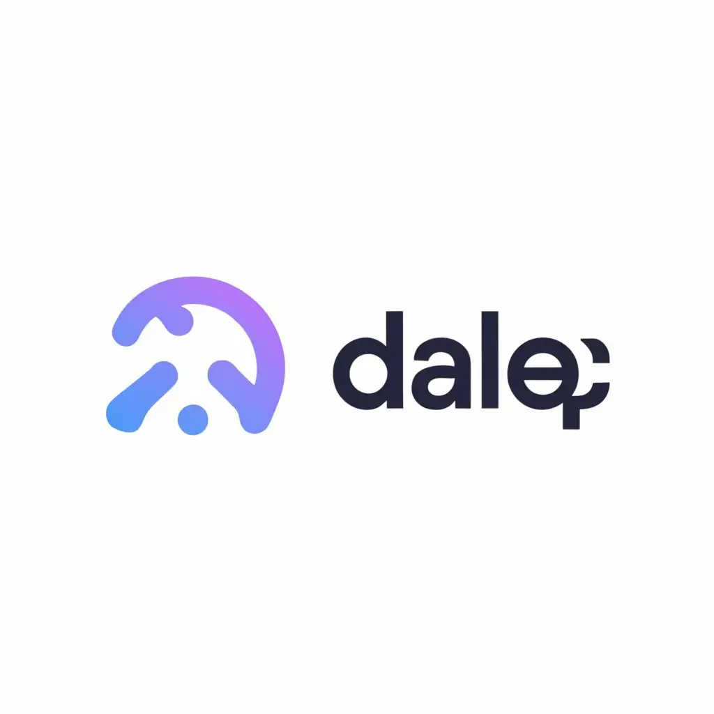 LOGO-Design-For-Daleq-Geometric-Precision-in-Vibrant-Colors-with-Digital-Connectivity-Theme