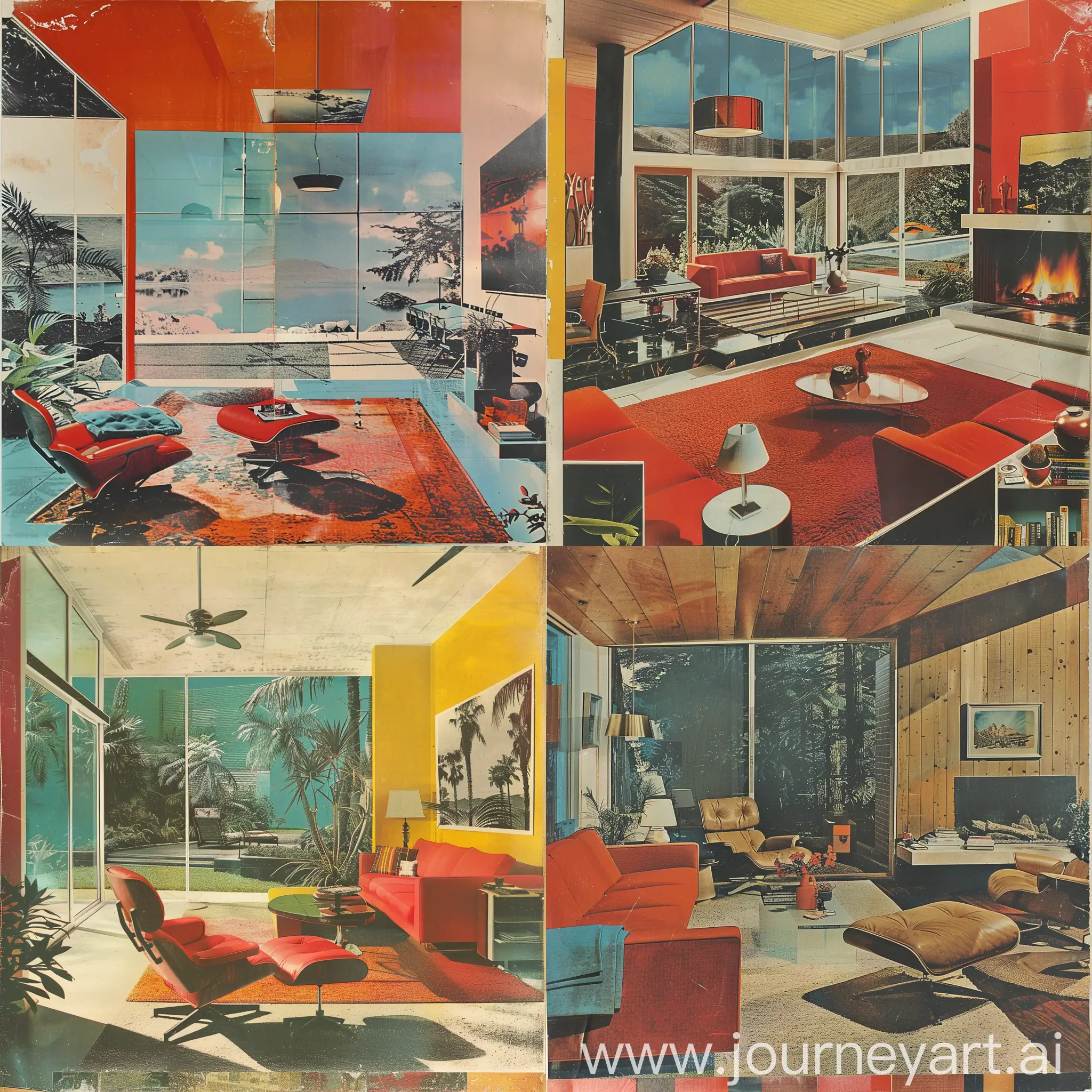 коллаж интерьера 1960 года в стиле richard hamilton