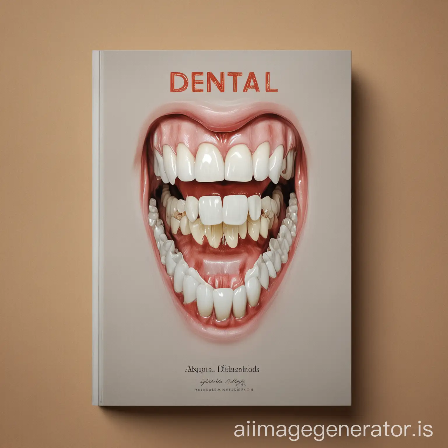 please make book cover "dental background poster"
