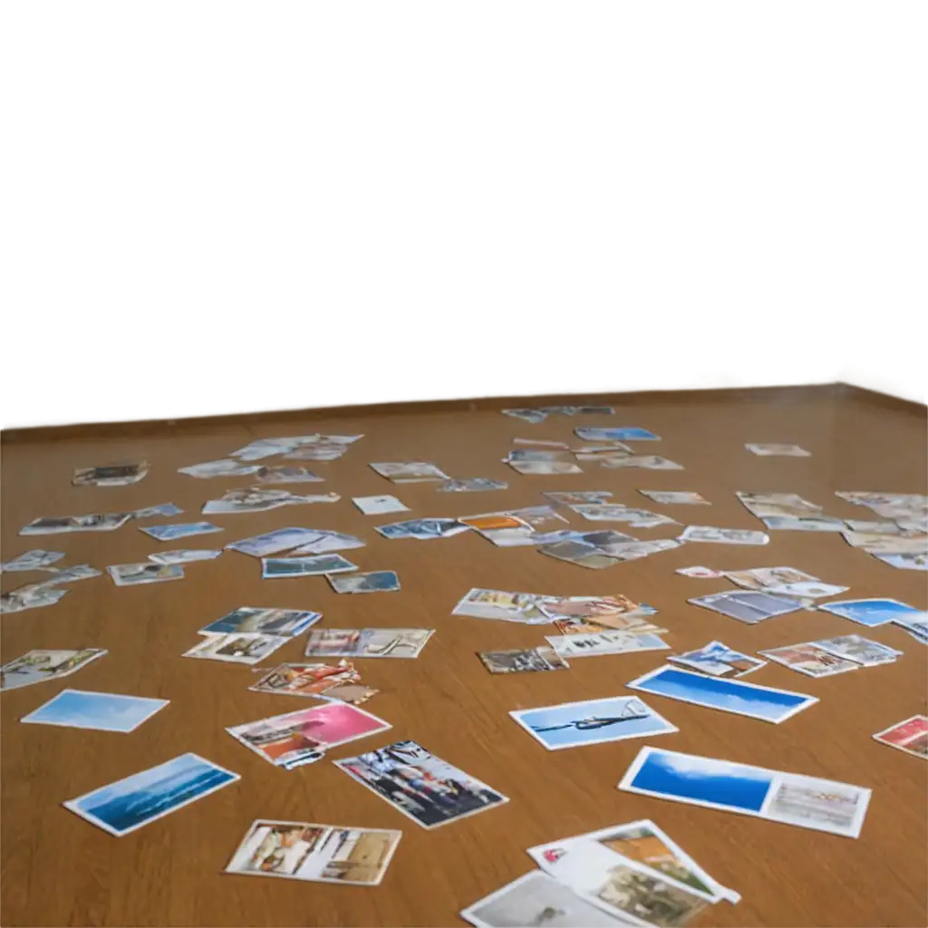 floor flooded with post cards