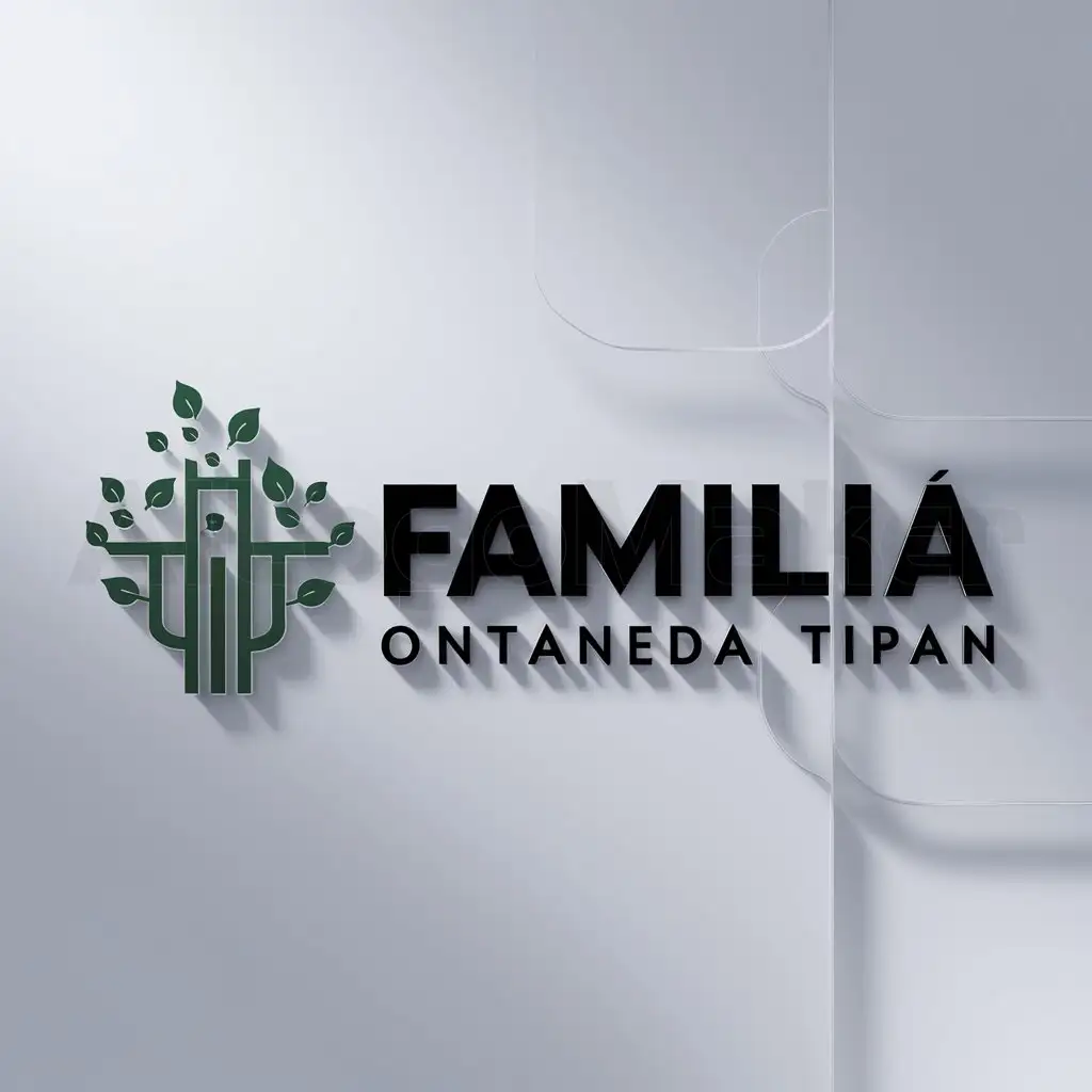 a logo design,with the text "FAMILIA ONTANEDA TIPAN", main symbol:FAMILIA,Moderate,clear background