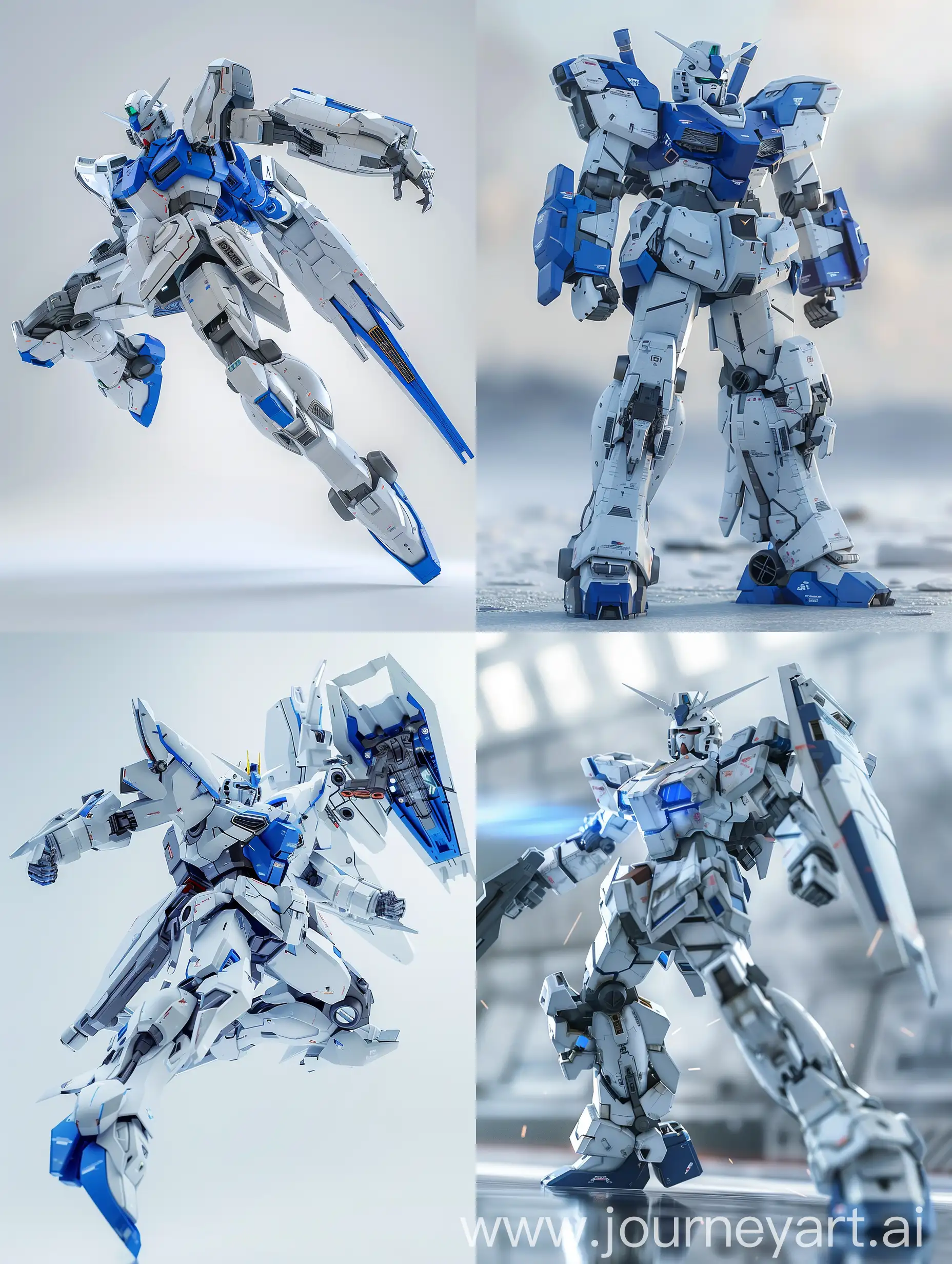 Gundam-Mecha-in-Fighting-Posture-Ultra-Realistic-3D-Studio-Photography