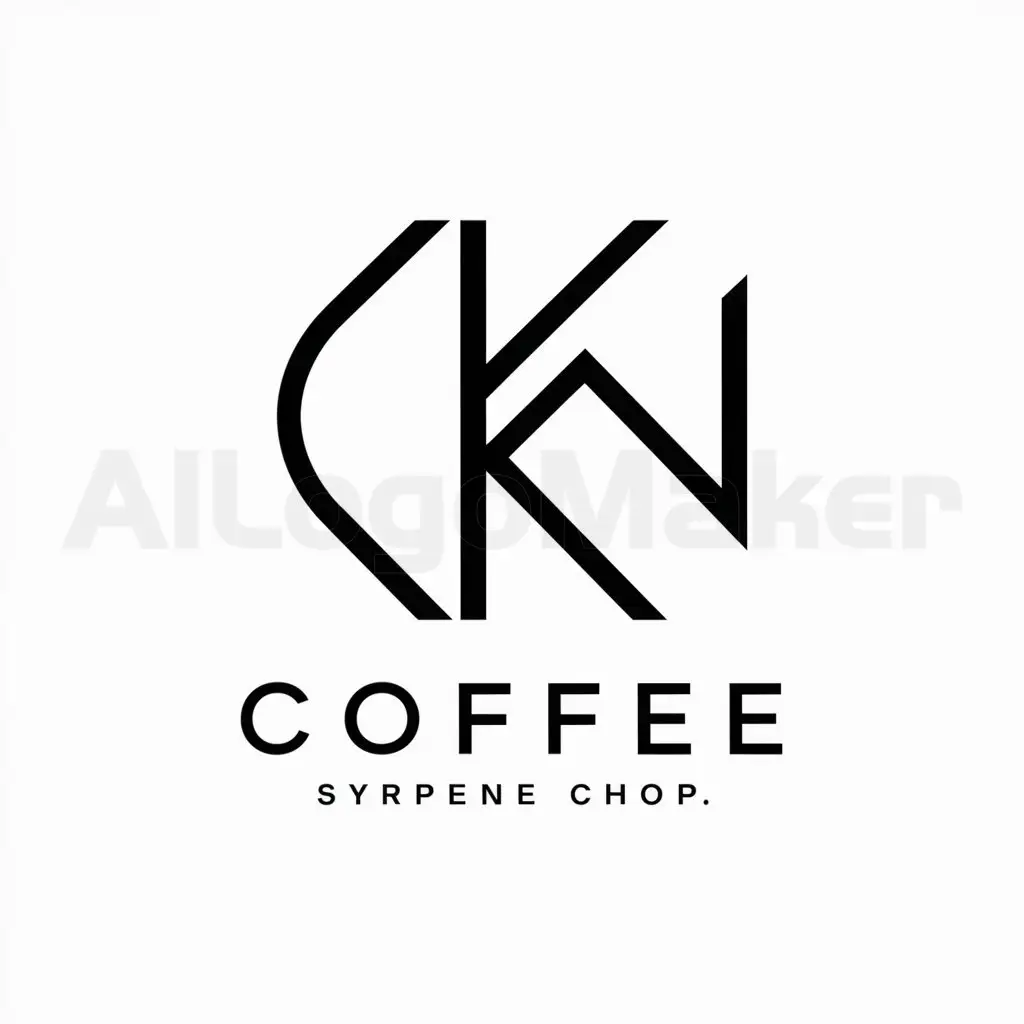 a logo design,with the text "CKN", main symbol:CKN,Moderate,be used in coffee industry,clear background