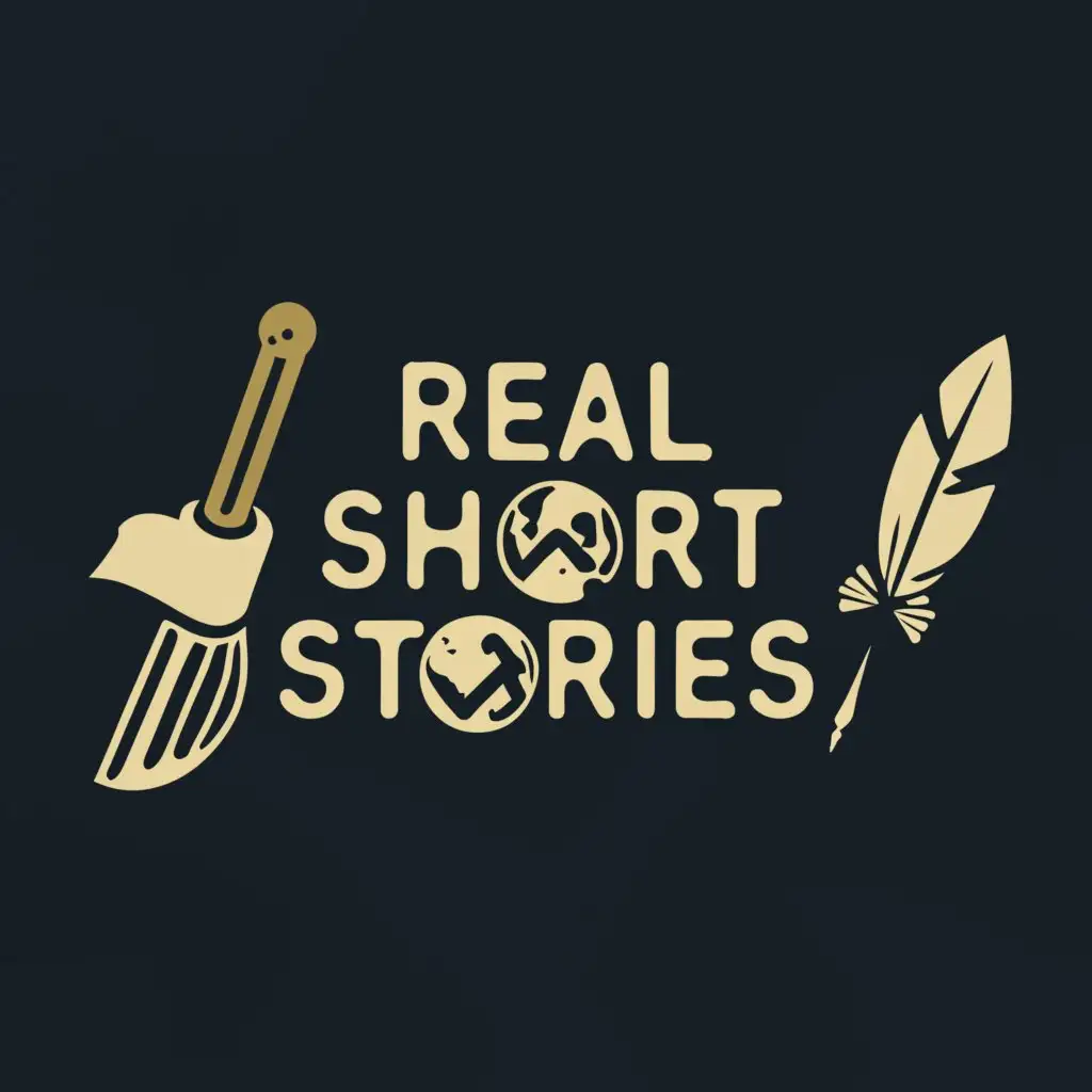 a logo design,with the text "Real short stories", main symbol:Story,Moderate,be used in Entertainment industry,clear background