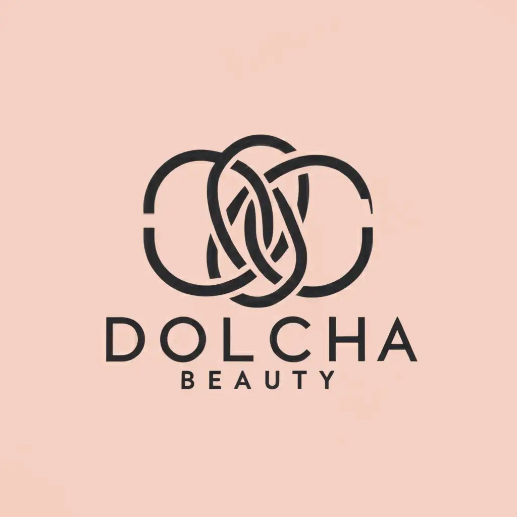 a logo design,with the text "dolcha_beauty", main symbol:Infinity,Moderate,be used in Beauty Spa industry,clear background