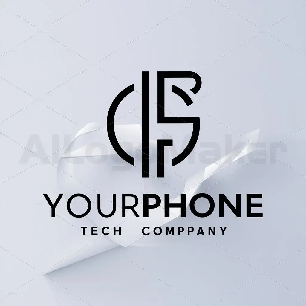 LOGO-Design-For-YourPhone-Sleek-Typography-with-Smartphone-Icon-for-Technology-Industry