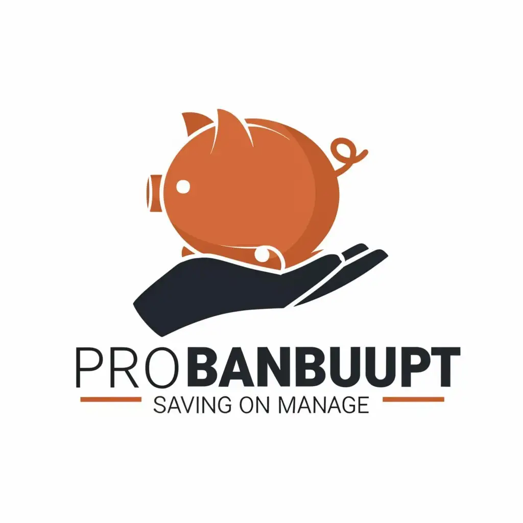 LOGO-Design-For-Probankrupt-Modern-Piggy-Bank-Concept-for-Diverse-Industries