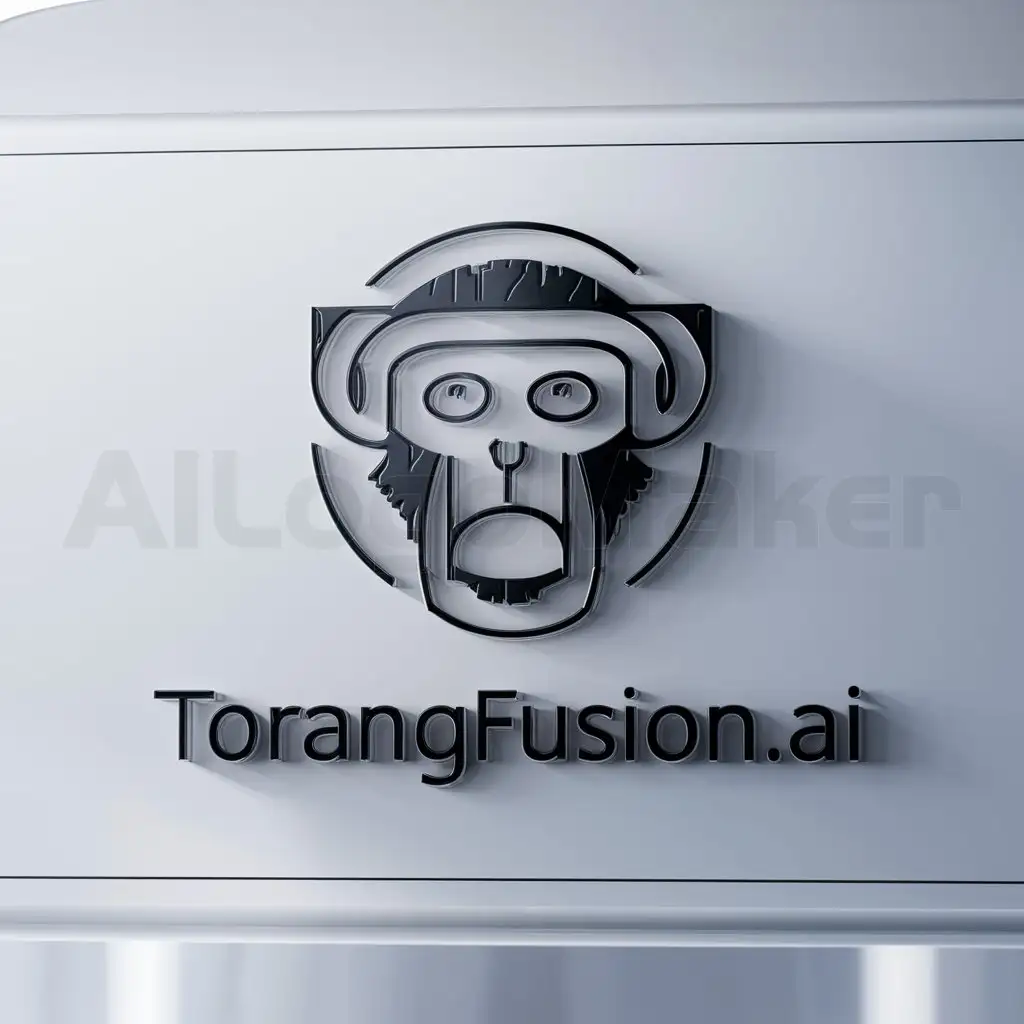 LOGO-Design-For-TorangFusionAi-Futuristic-Tarsius-Symbol-on-Clear-Background