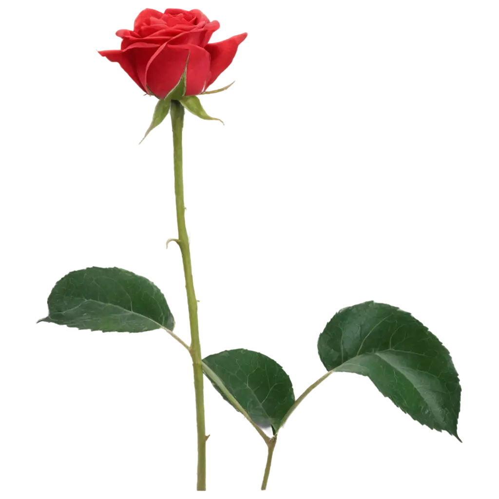 Exquisite-Rose-with-Leaf-PNG-Image-AI-Art-Prompt