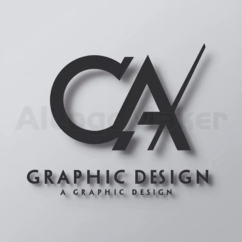 a logo design,with the text "CA", main symbol:CA,Minimalistic,be used in Design graphic industry,clear background