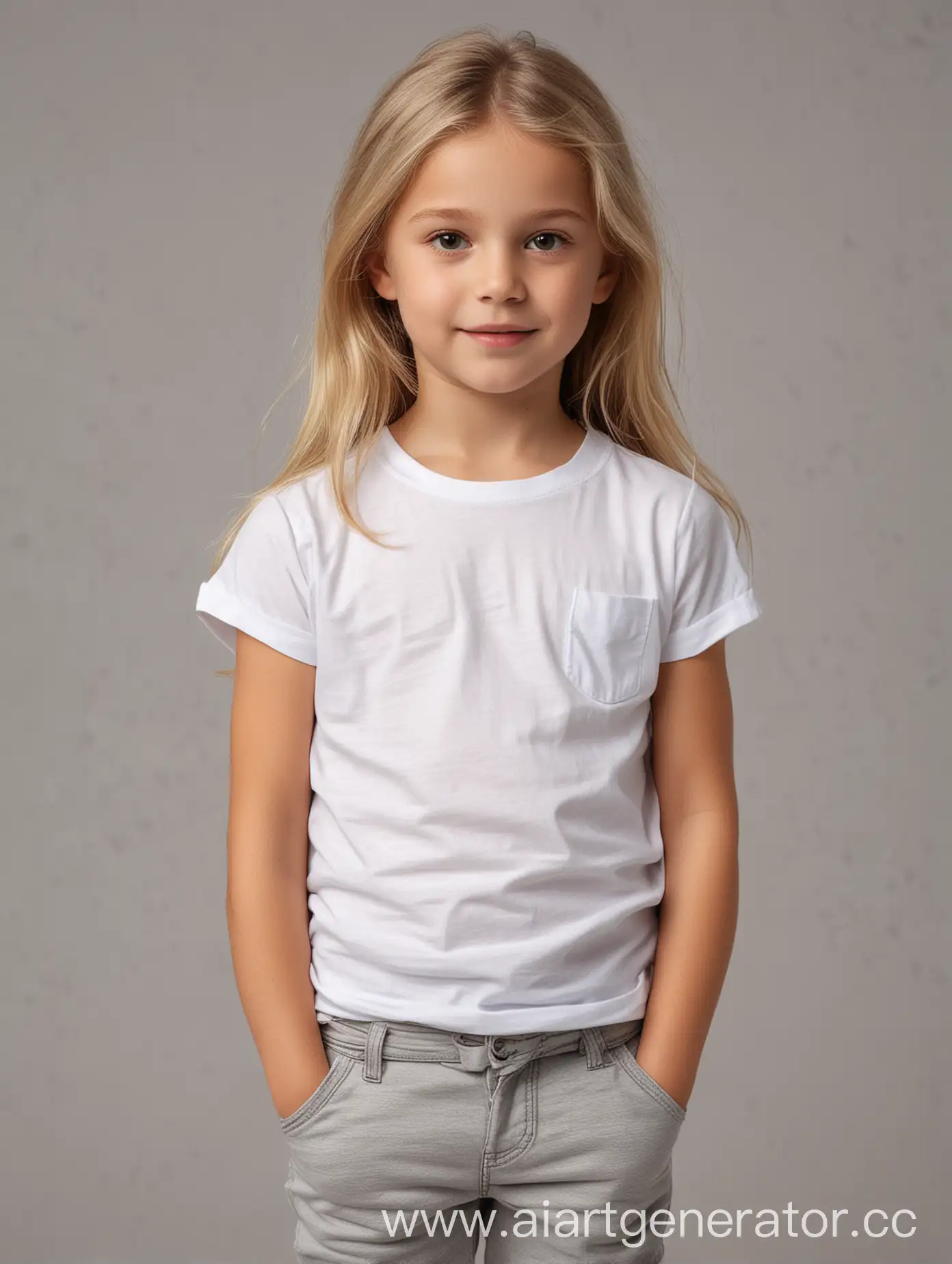 Young-Girl-Model-with-Light-Hair-Aged-46-in-White-TShirt