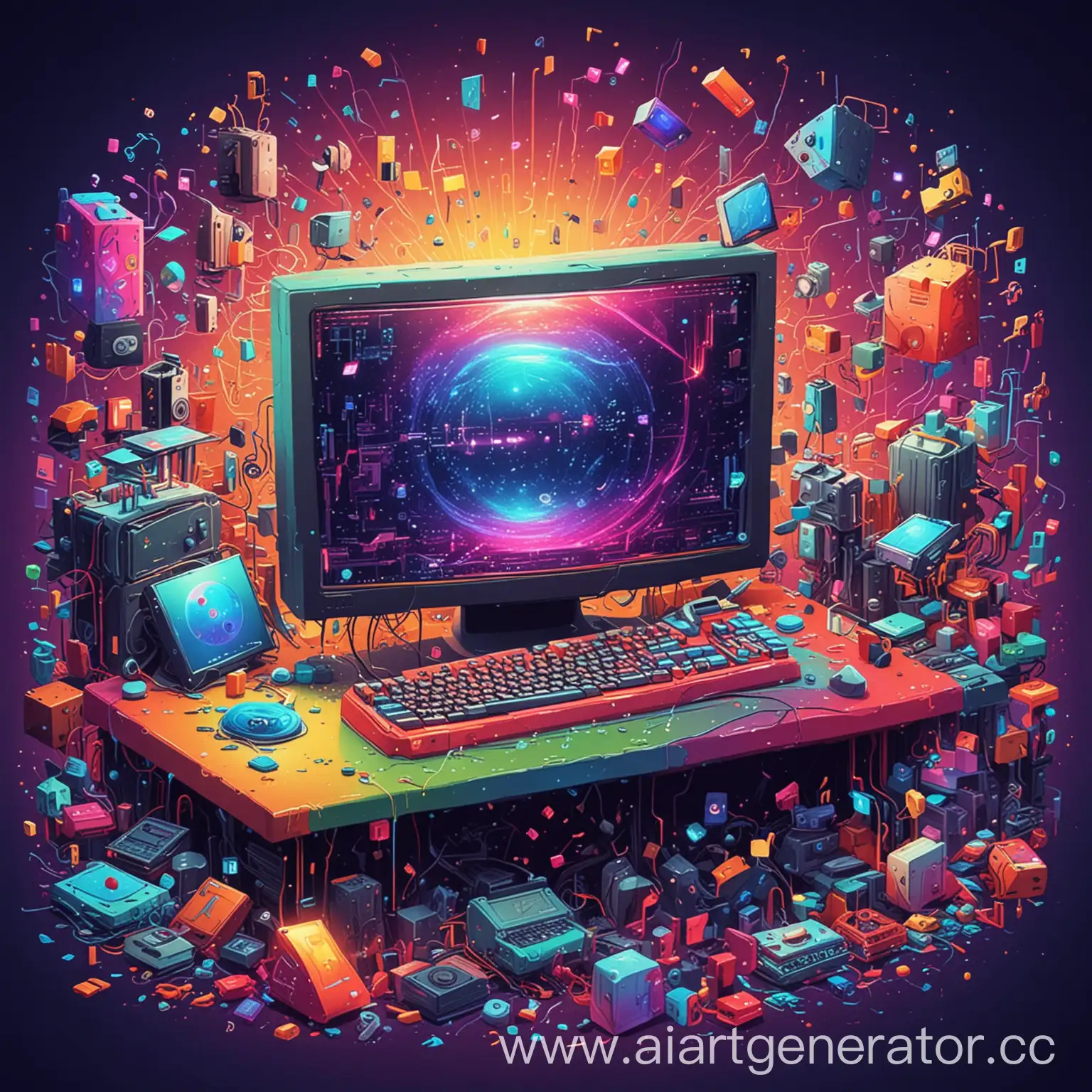 Vibrant-Digital-Symphony-A-Song-Cover-Celebrating-Computer-Games