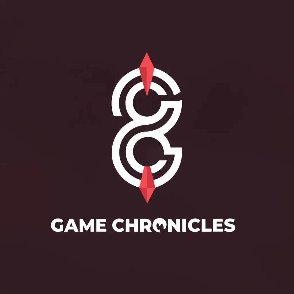 a logo design,with the text "Game Chronicles", main symbol:Scrol,Minimalistic,clear background