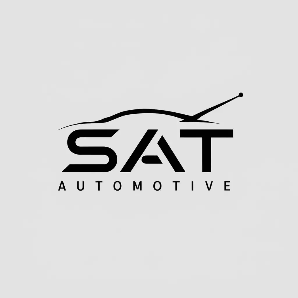 LOGO-Design-For-SAT-Minimalistic-Car-Antenna-Symbol-for-Automotive-Industry