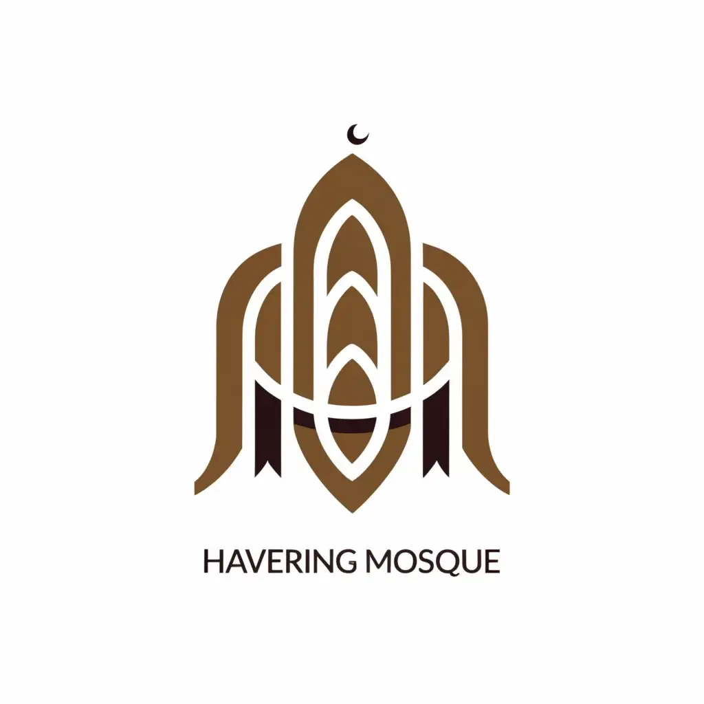 LOGO-Design-For-Havering-Mosque-Elegant-Islamic-Emblem-in-Classic-Blue