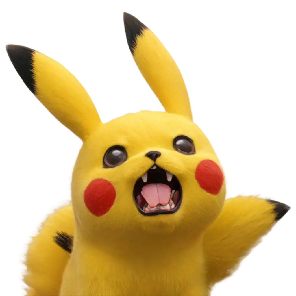 a Pikachu that is angry