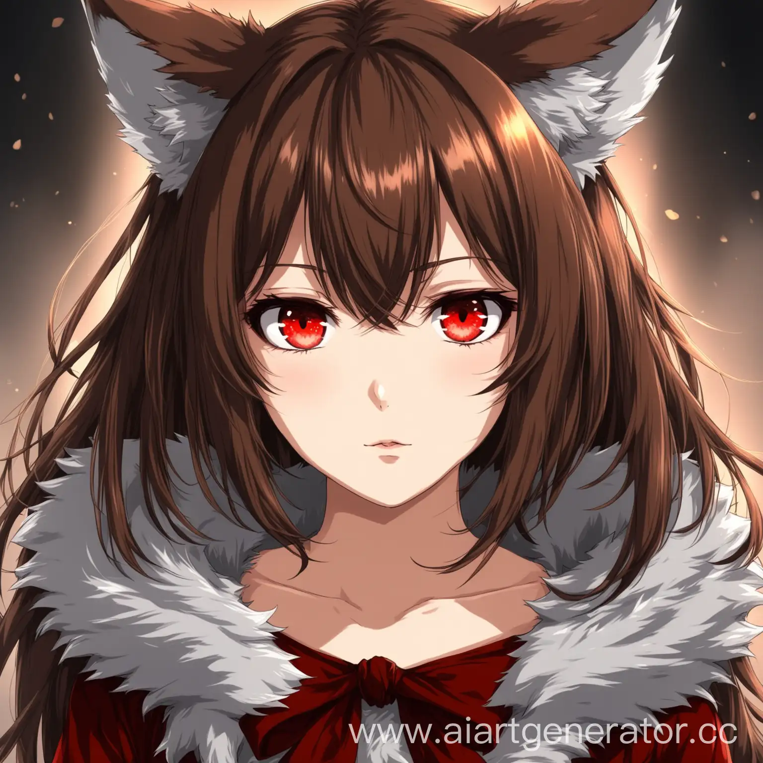 Anime-Girl-with-Wolf-Ears-and-Beautiful-Red-Eyes