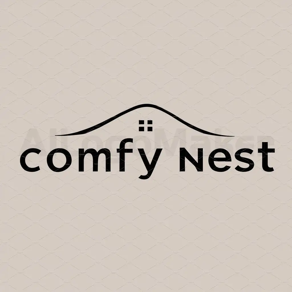 LOGO-Design-for-Comfy-Nest-Home-Symbol-in-Moderate-Style-for-Retail-Industry