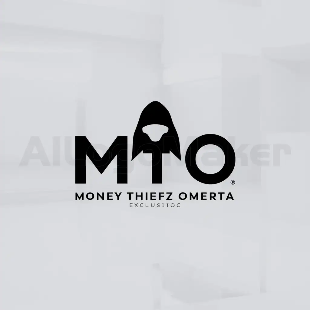 a logo design,with the text "money thiefz omerta", main symbol:mto,Minimalistic,clear background