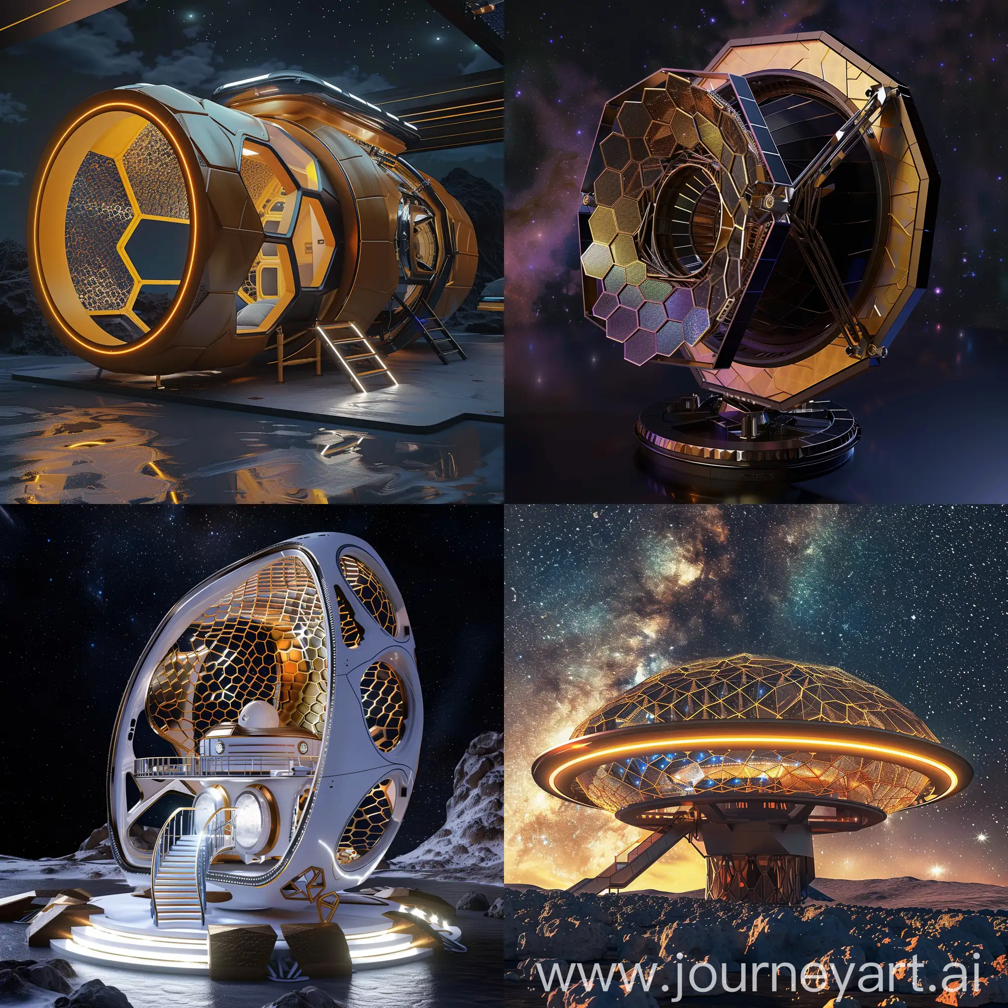 Futuristic-Space-Telescope-with-Integrated-Holographic-Displays-and-Organic-Architecture