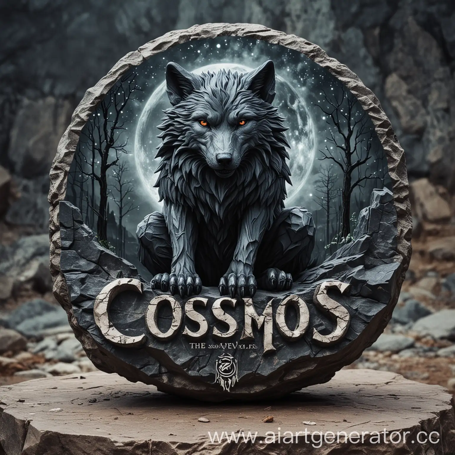 Sinister-Wolf-Logo-Amidst-Cosmic-Stones