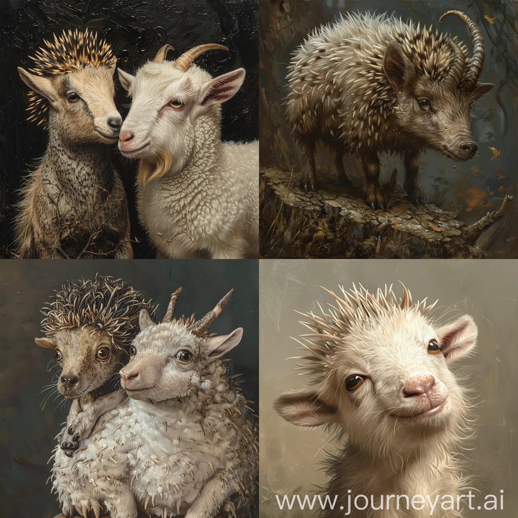 Hedgehog-and-Goat-Hybrid-Creature-Illustration