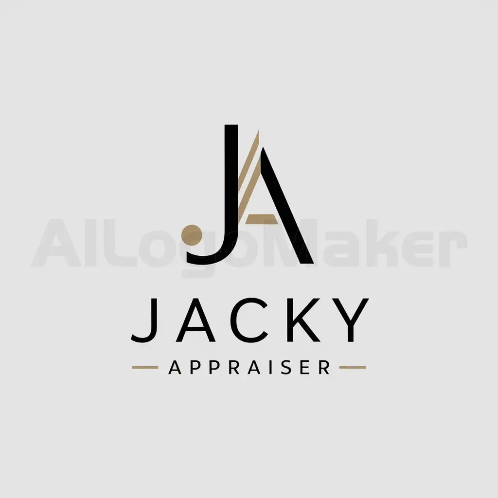 LOGO-Design-For-Jacky-Appraiser-Minimalistic-Symbol-of-Professionalism