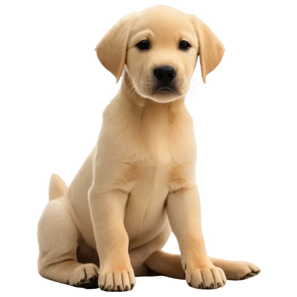 labrador dog with puppy