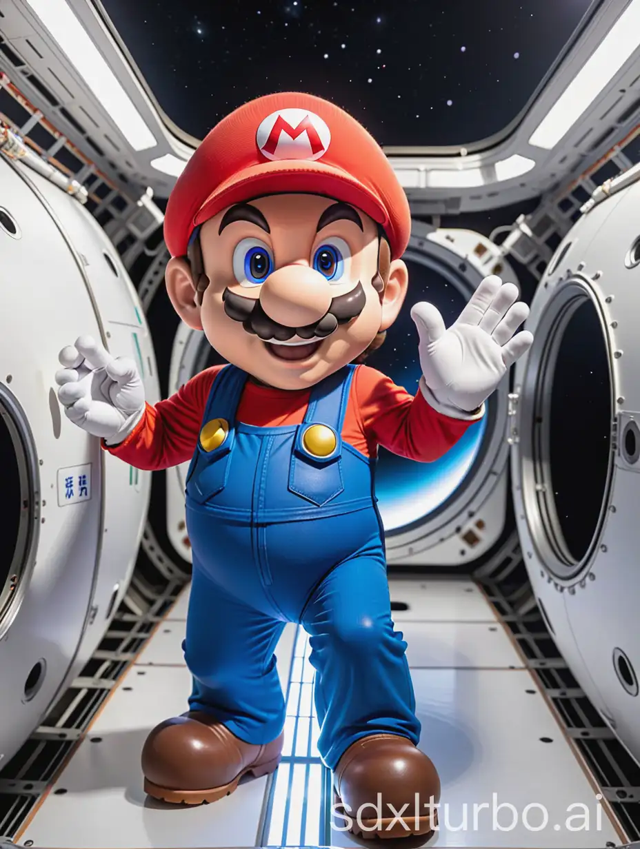 Mario-Works-at-Chinese-Tiangong-Space-Station