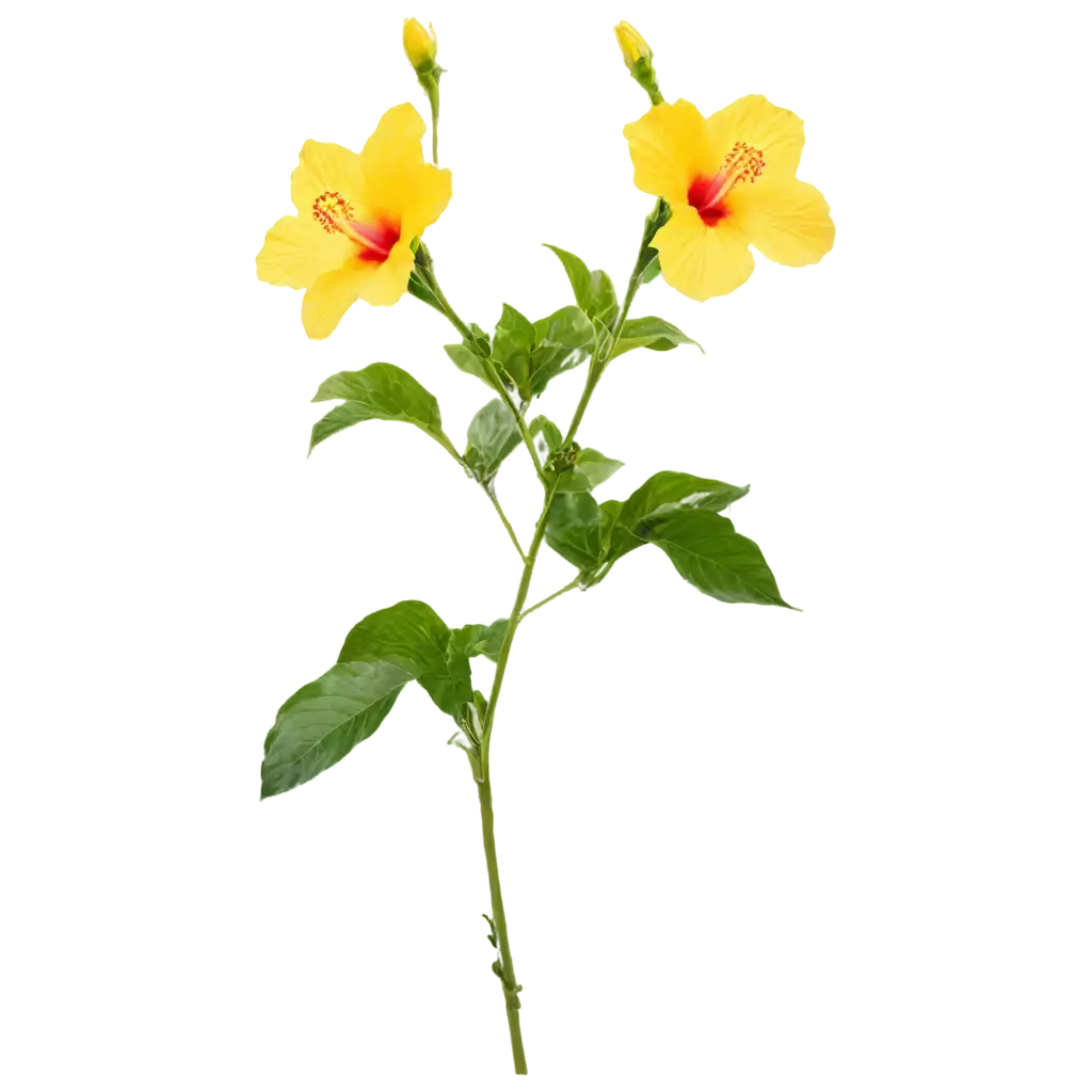 Vibrant-PNG-Image-Yellow-Hibiscus-Flower-in-Full-Bloom