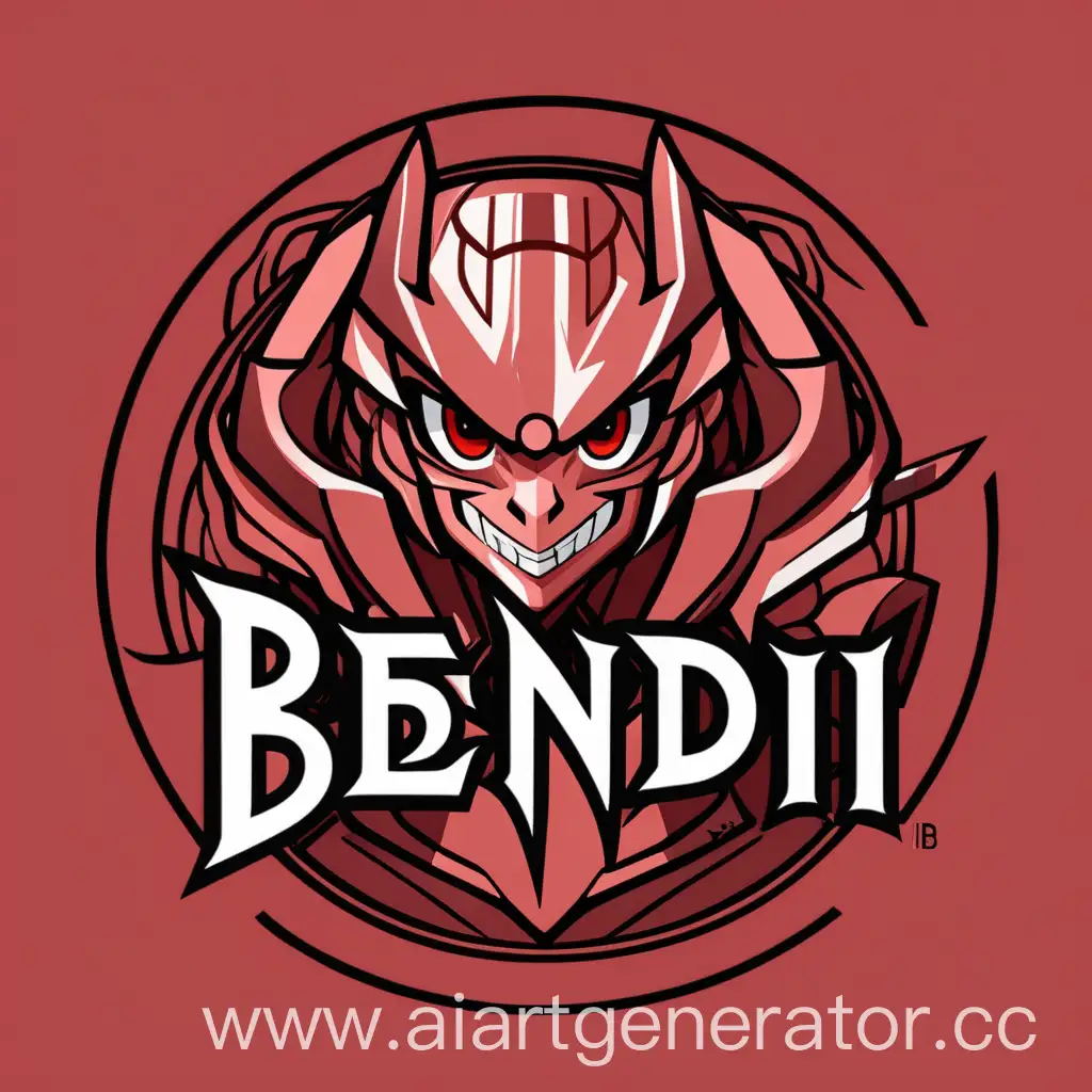 Anime-Style-Red-Logo-Featuring-Bendi