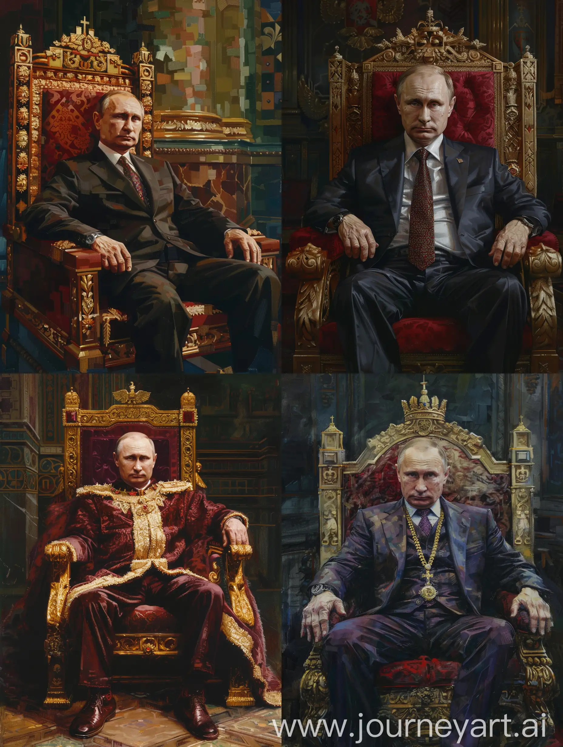 President-Putin-as-Minecraft-King-Throne-Portrait-with-Emphasis-on-Face
