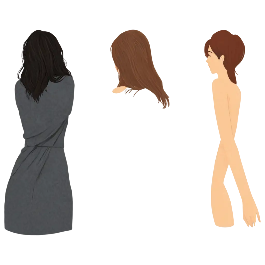 Faceless-Women-with-Hairy-Arms-Unique-PNG-Illustration-for-Diverse-Creative-Projects