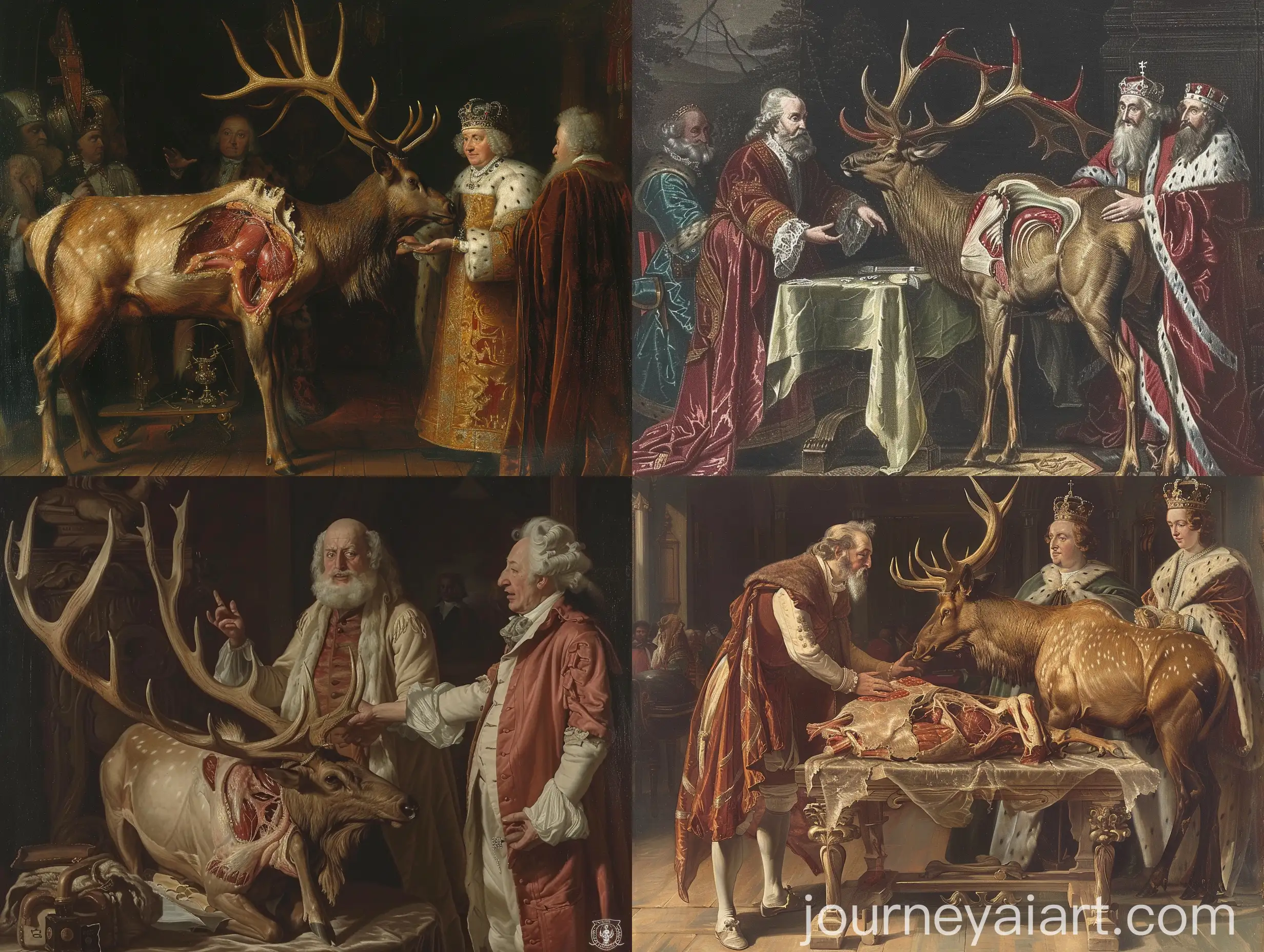 Physician-William-Harvey-Discussing-Dissected-Elk-with-the-King-of-England