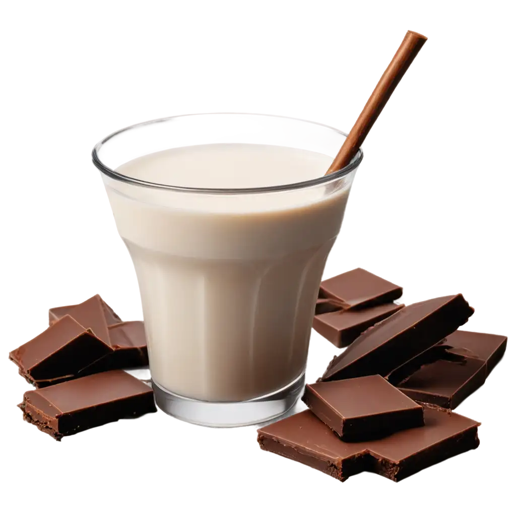 Indulge-in-Temptation-Collate-Chocolate-Compound-with-Cup-of-Milk-in-Exquisite-PNG-Imagery