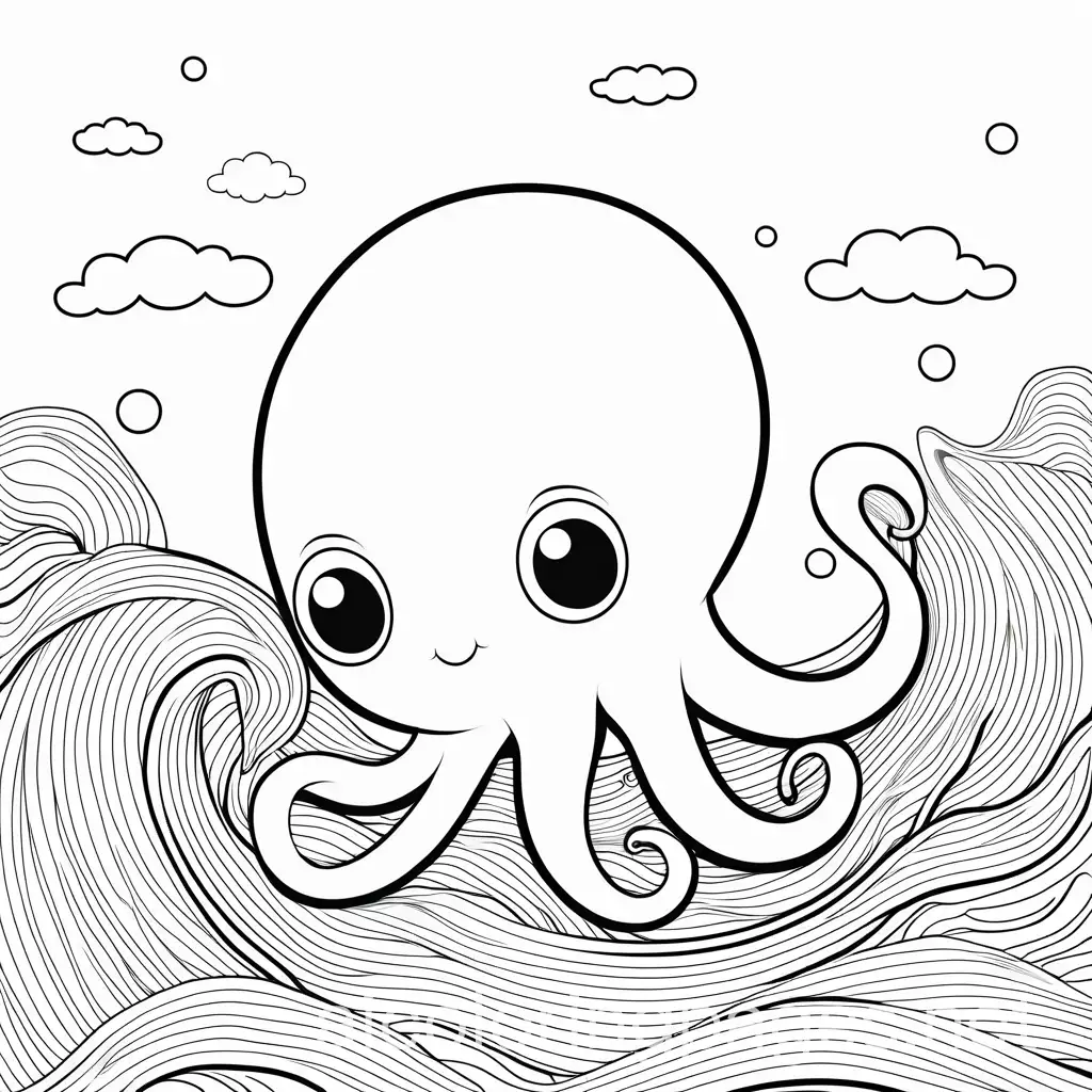 Oceanic-Little-Octopus-Coloring-Page