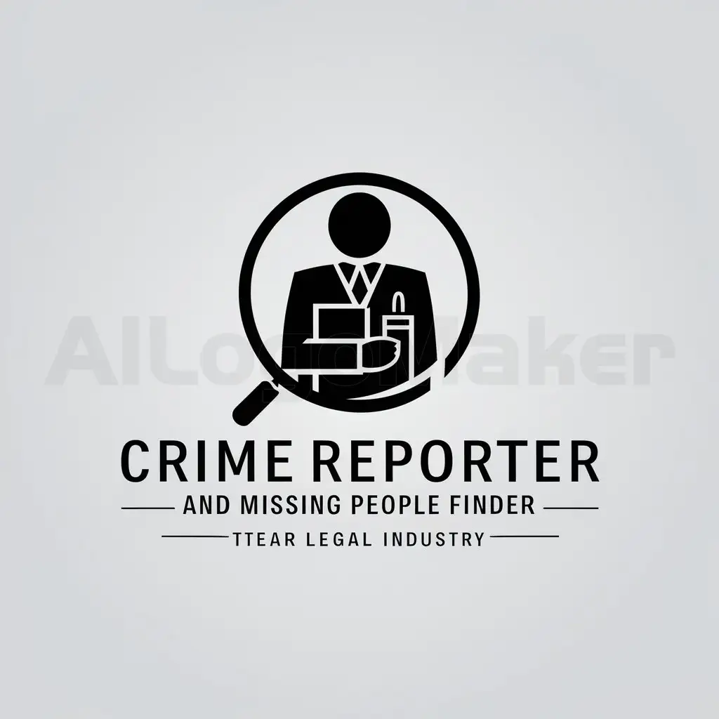 LOGO-Design-For-Crime-Reporter-and-Missing-People-Finder-Sleek-Text-with-Investigative-Magnifying-Glass-Emblem