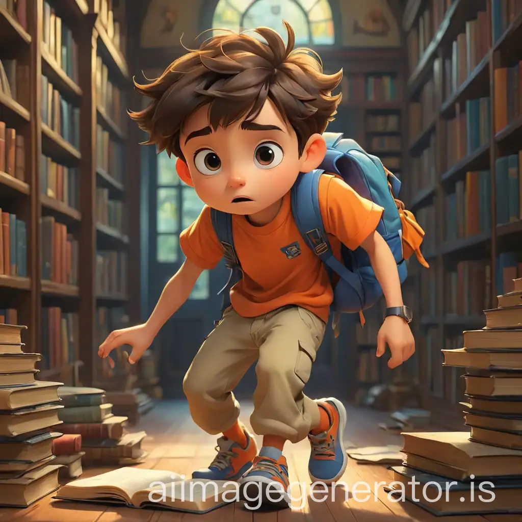 Boy-in-Vibrant-Cartoon-Colors-with-Book-in-Library