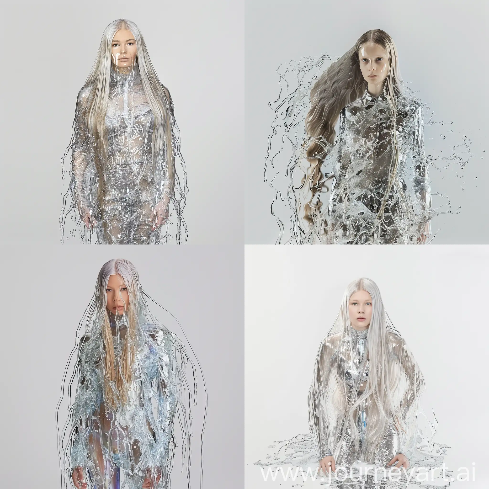 Fashion-Model-with-Transparent-Liquid-Outfit-in-Cinematic-Vision