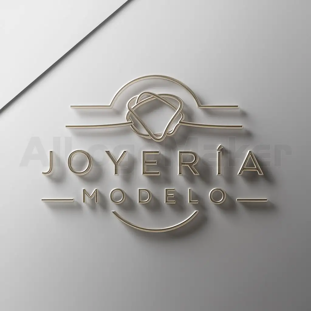 a logo design,with the text "Joyería Modelo", main symbol:pulsera,complex,be used in Others industry,clear background