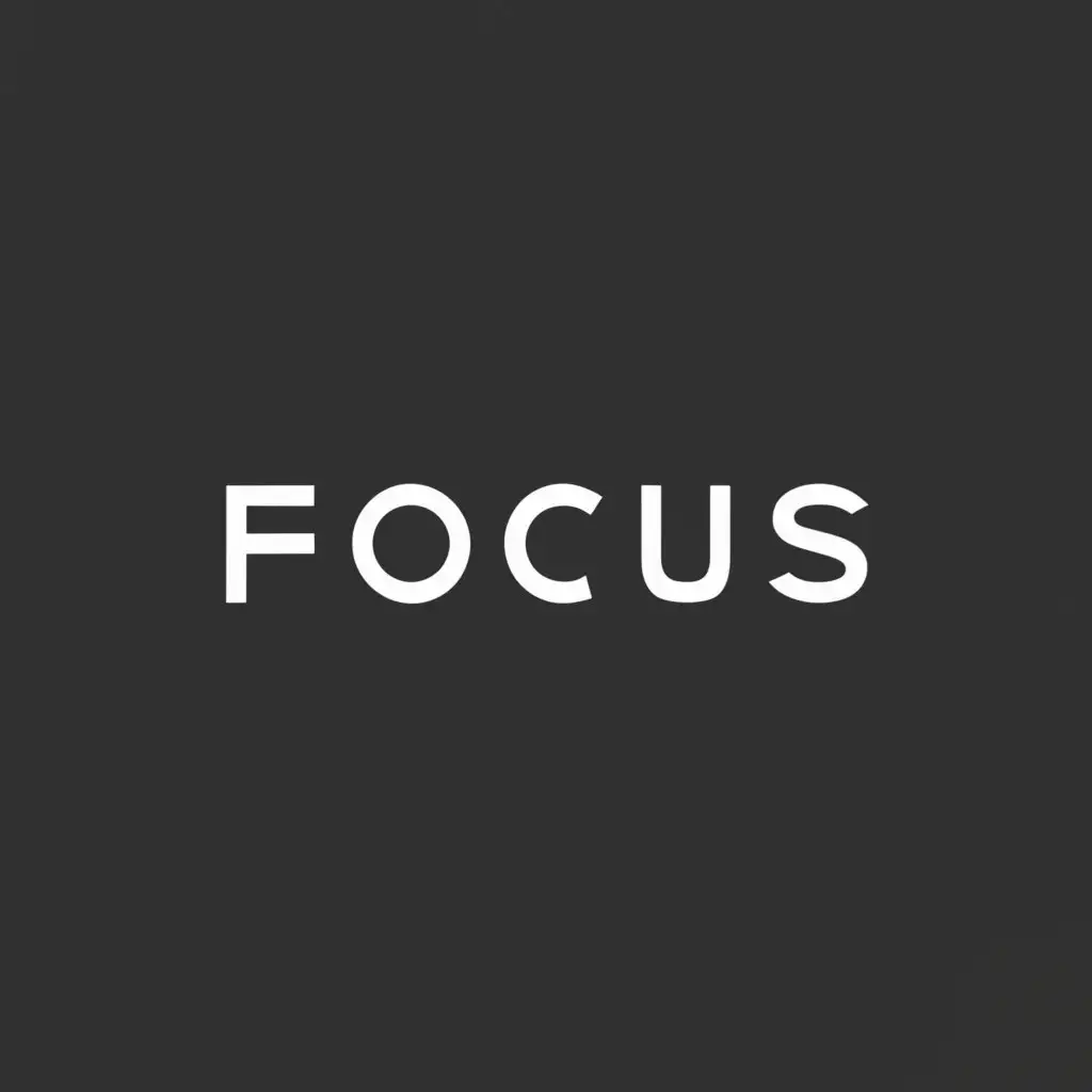 a logo design,with the text "Focus", main symbol:Wordmark,Minimalistic,be used in Technology industry,clear background