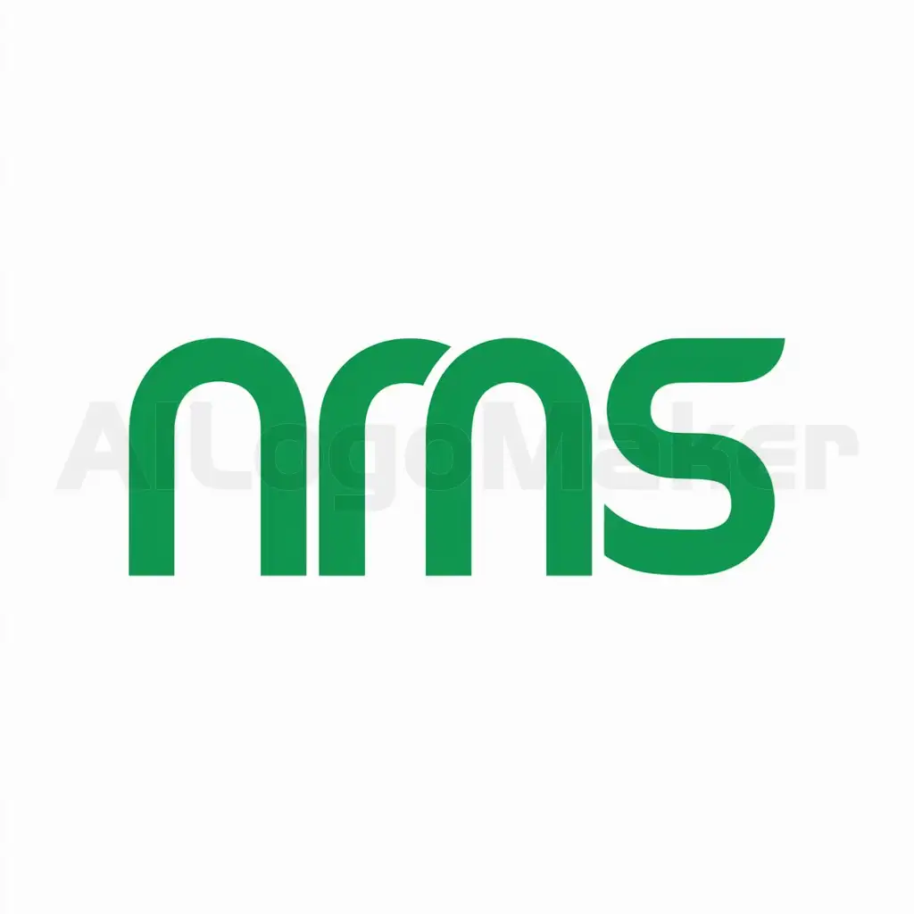 a logo design,with the text "NMS with green", main symbol:NMS,Moderate,be used in Technology industry,clear background