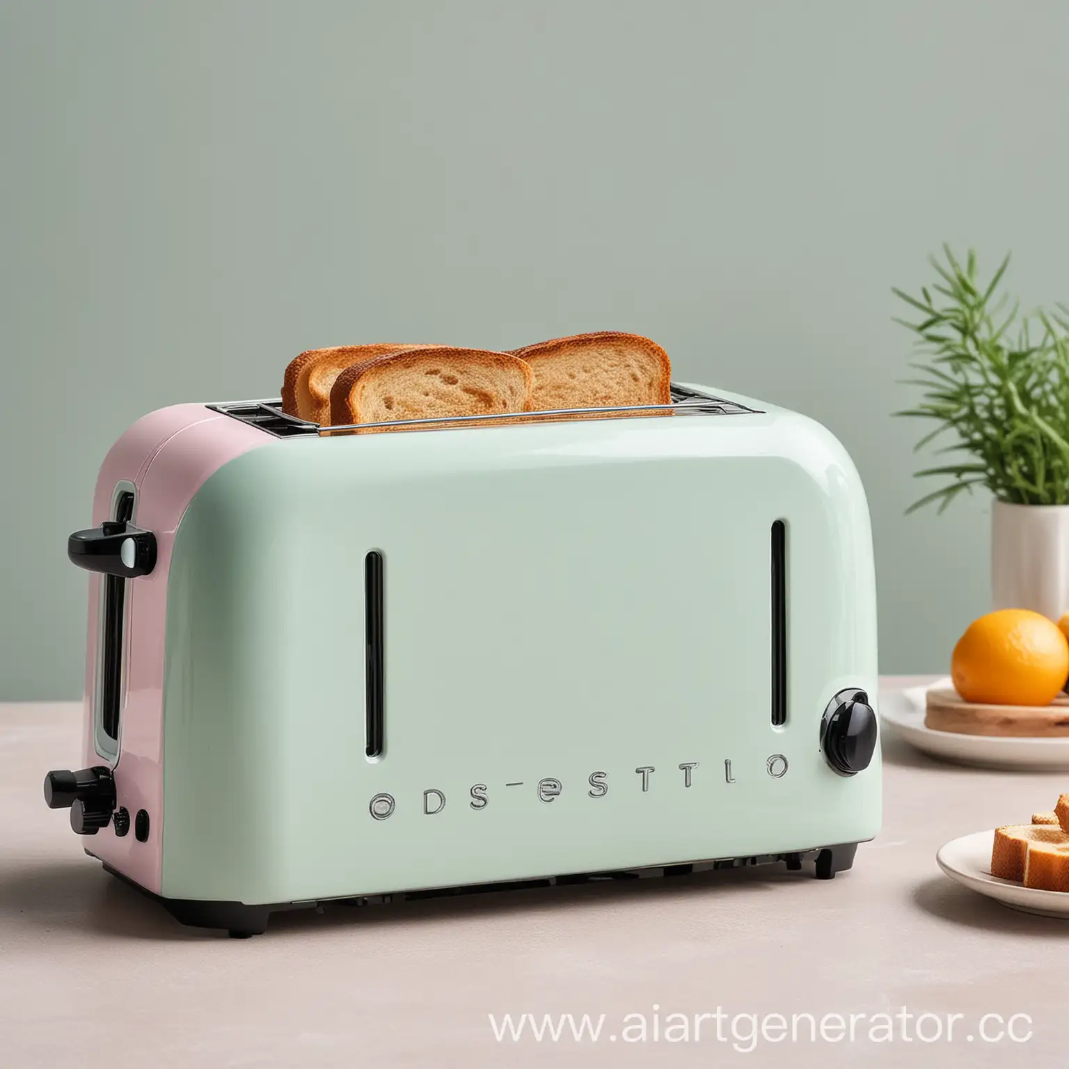 Eclectic-Style-Pastel-Toaster-Retro-Appliance-with-Soft-Color-Palette