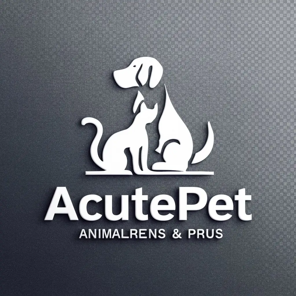 a logo design,with the text "ACUTEPET", main symbol:ACUTEPET,complex,be used in Animals Pets industry,clear background