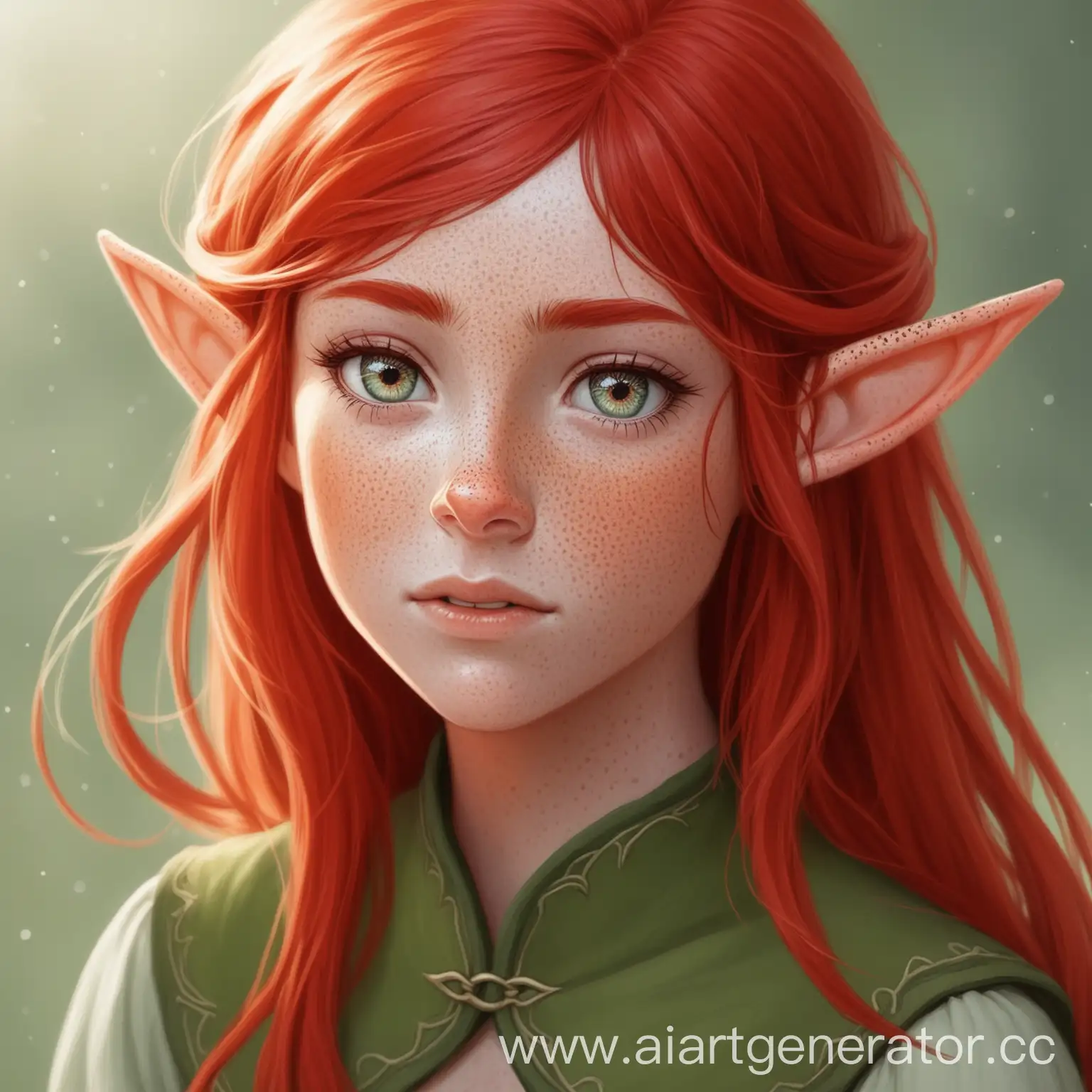 RedHaired-Freckled-Elf-in-Enchanted-Forest