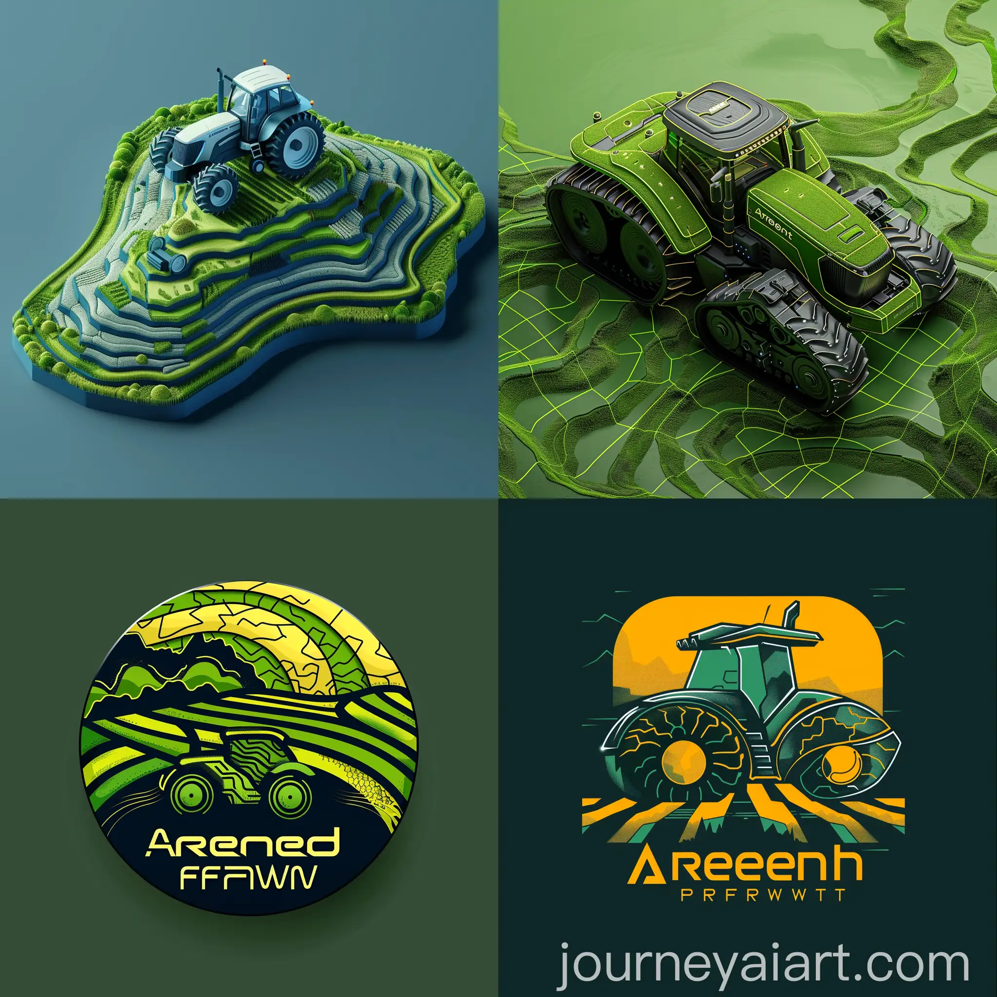 Futuristic-Farm-Logo-Arender-Farms-with-GeoTerrain-Vector-Grid-and-Rice-Fields