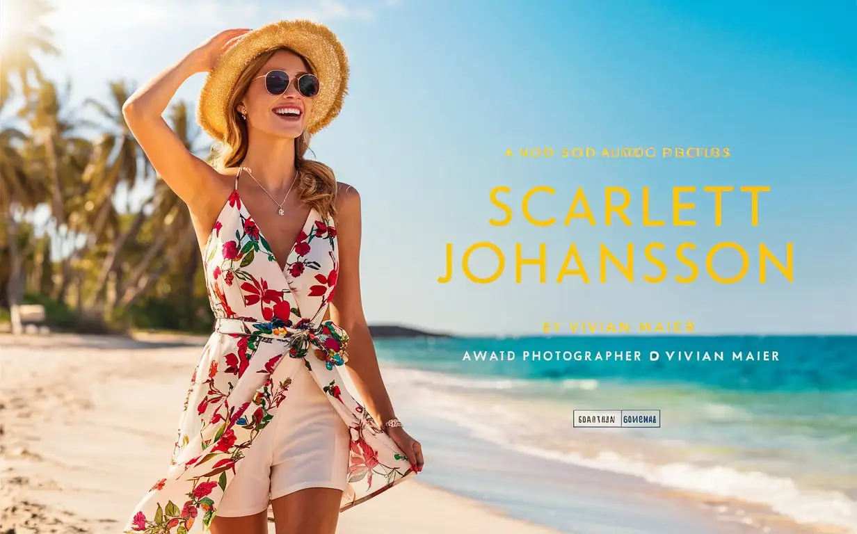 Scarlett-Johansson-Enjoying-Summer-Beach-Day-by-Vivian-Maier