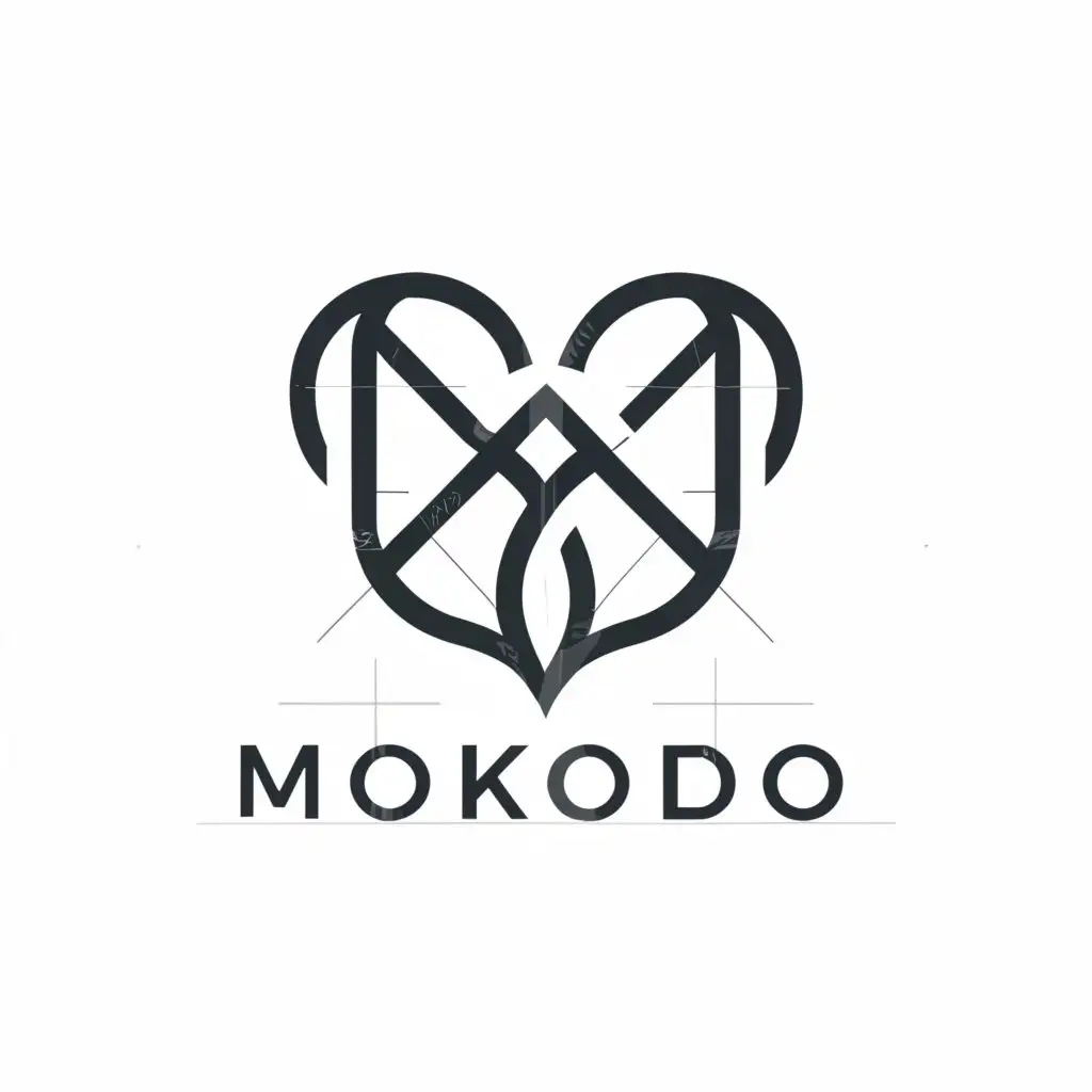 a logo design,with the text "Mokodo", main symbol:M,Minimalistic,be used in Religious industry,clear background